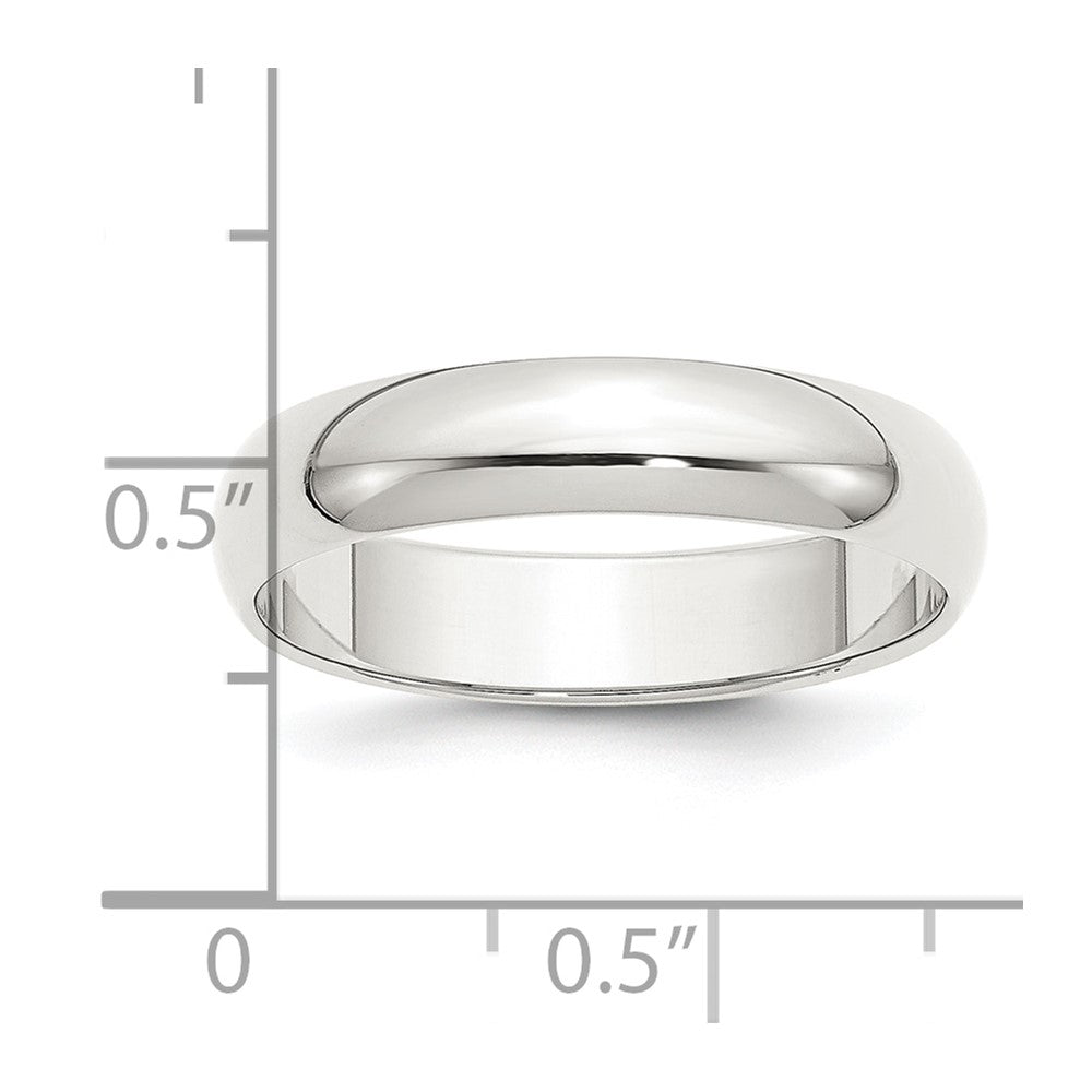 Sterling Silver 5mm Half Round Band