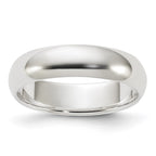 Sterling Silver 5mm Half Round Band