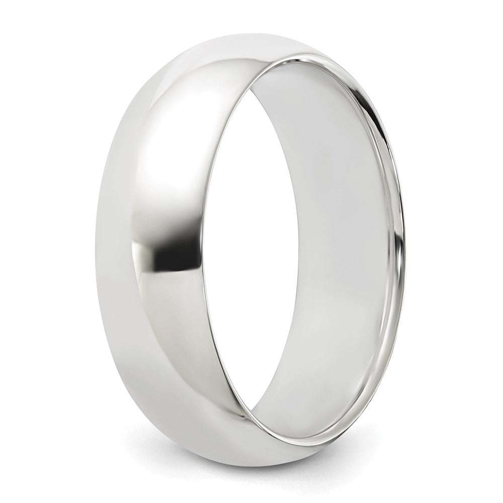 Sterling Silver 6mm Half Round Band