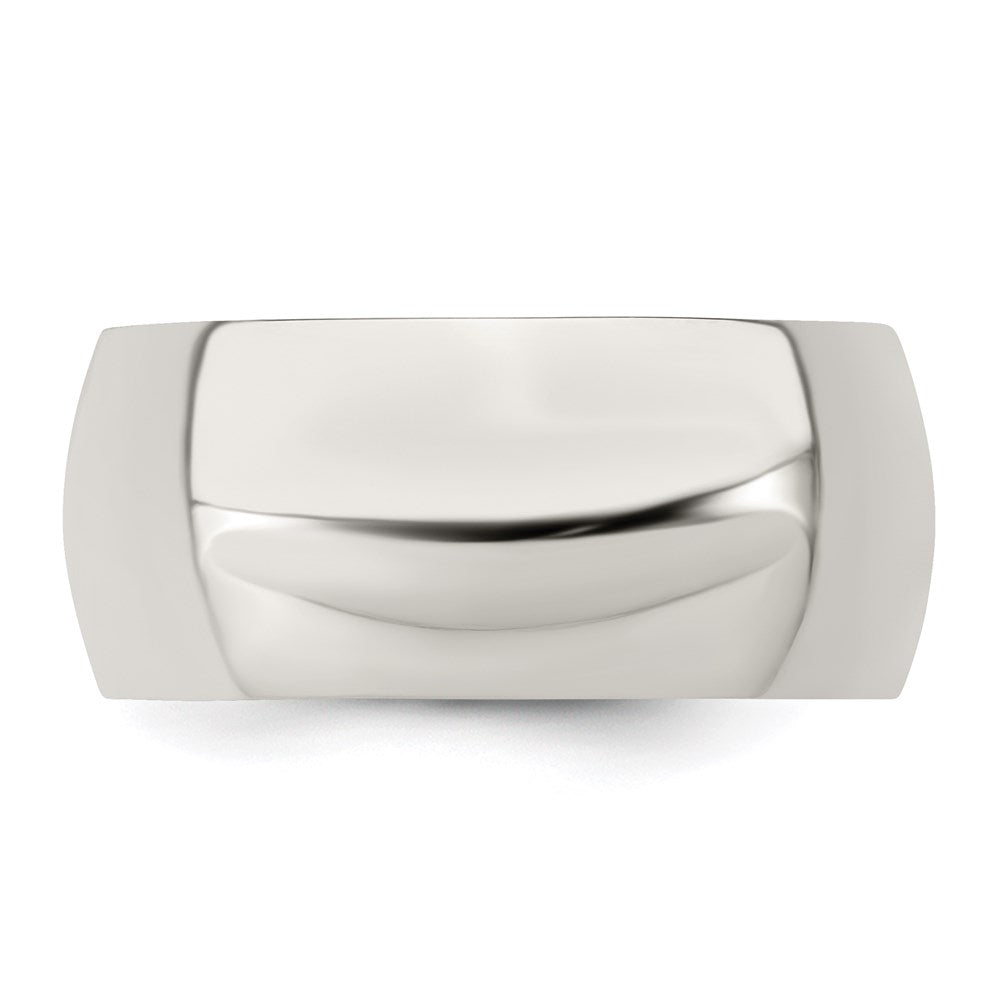 Sterling Silver 9mm Half Round Band