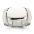 Sterling Silver 10mm Half Round Band