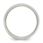 Sterling Silver 12mm Half Round Band