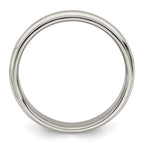 Sterling Silver 4mm Half Round Milgrain Band
