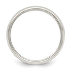 Sterling Silver 5mm Half Round Milgrain Band