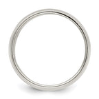 Sterling Silver 9mm Half Round Milgrain Band
