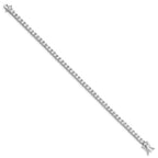 Sterling Silver Rhodium-plated CZ Tennis Bracelet