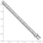 Sterling Silver Rhodium-plated CZ Tennis Bracelet