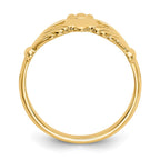 14k Polished Claddagh Ring