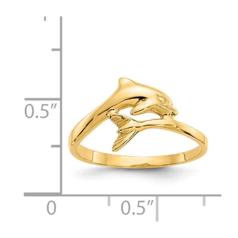 14k Dolphin Bypass Ring