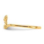 14k Polished Teddy Bear Baby / Childs Ring