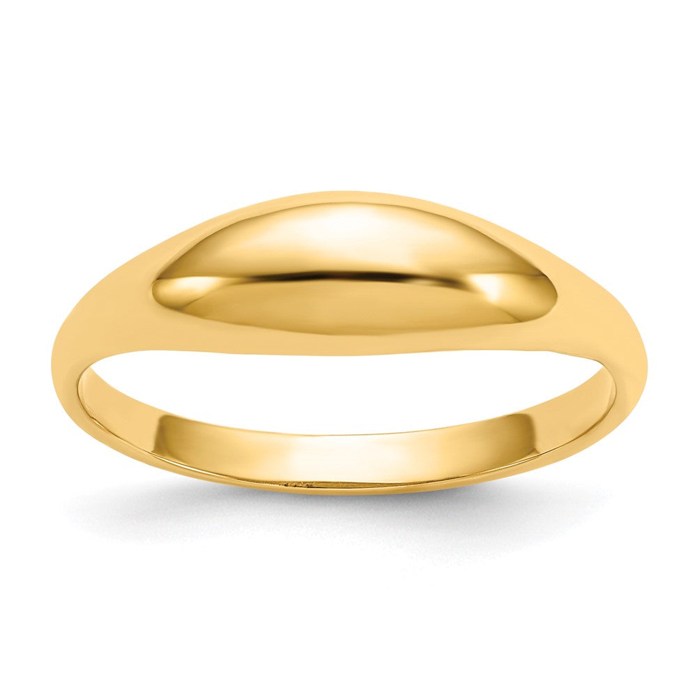 14k Polished Dome Childs Ring