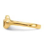 14k Two Hearts Baby / Childs Ring