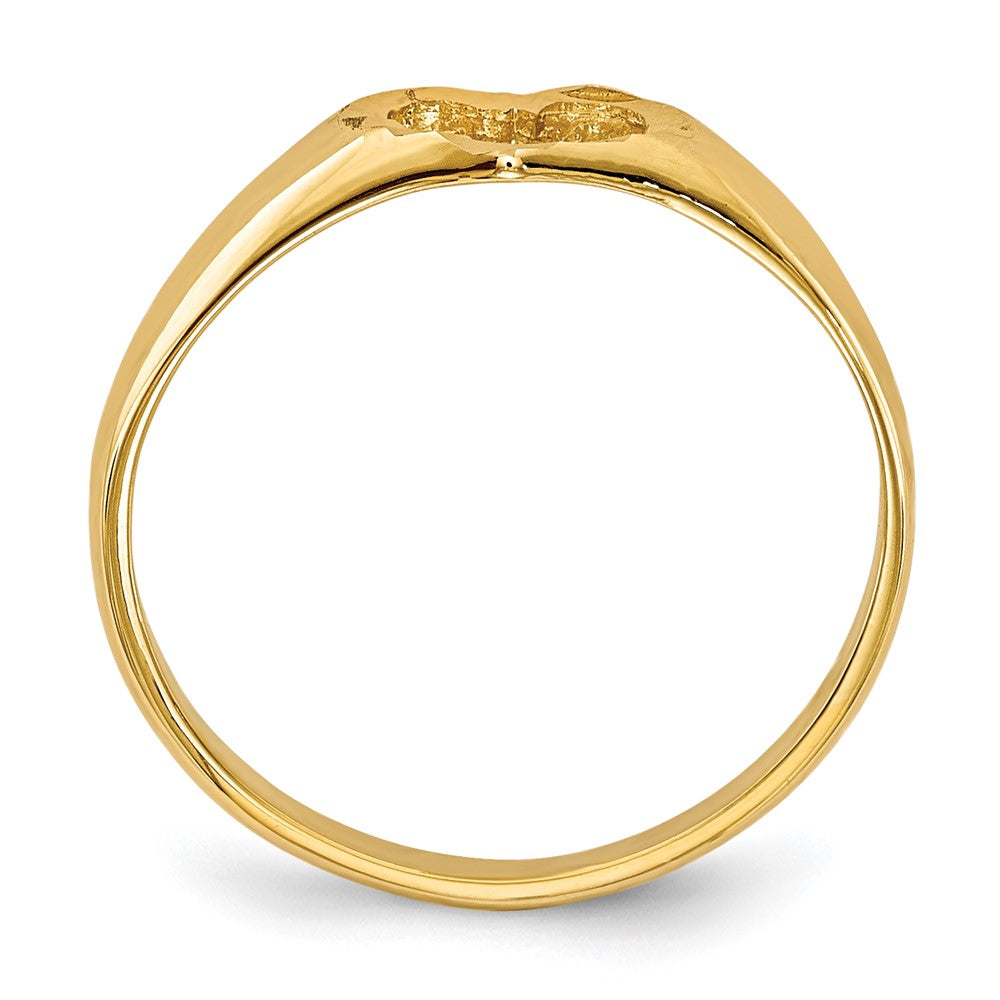 14k Cut-out Heart Baby / Childs Ring