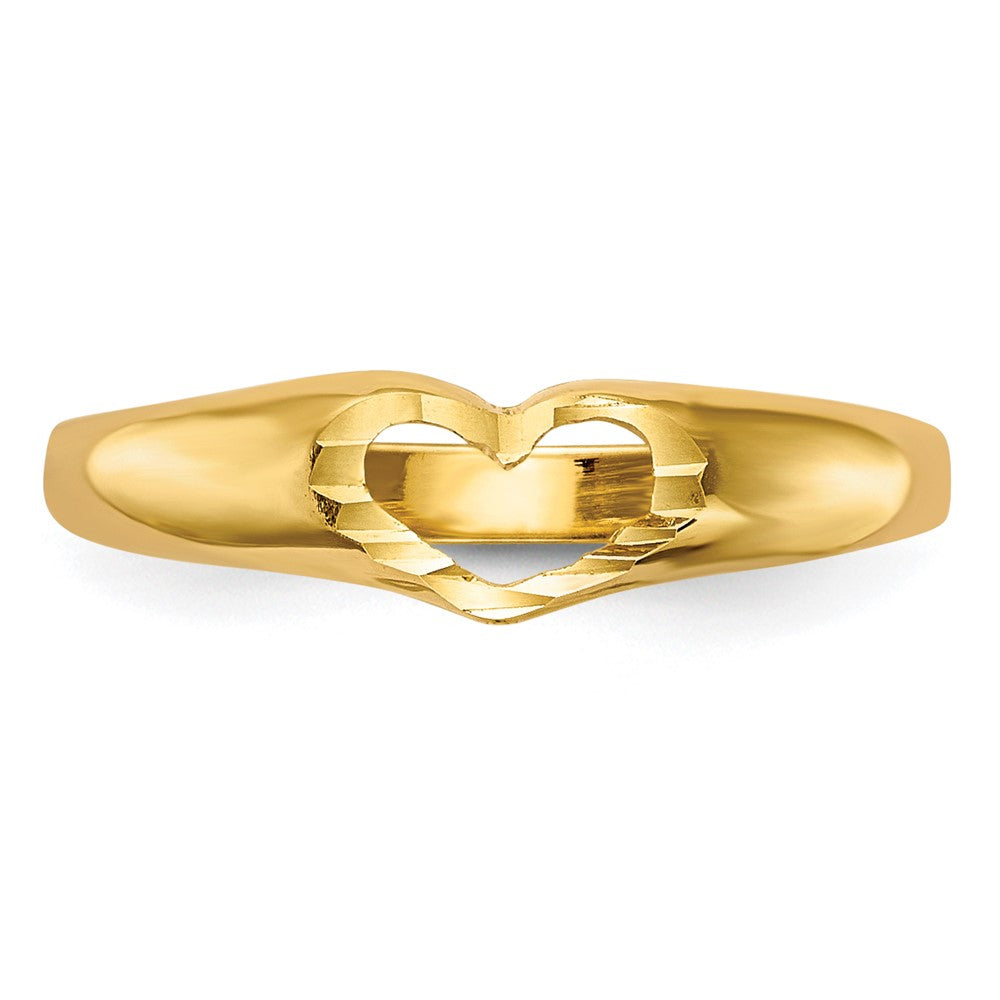14k Cut-out Heart Baby / Childs Ring