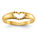 14k Cut-out Heart Baby / Childs Ring