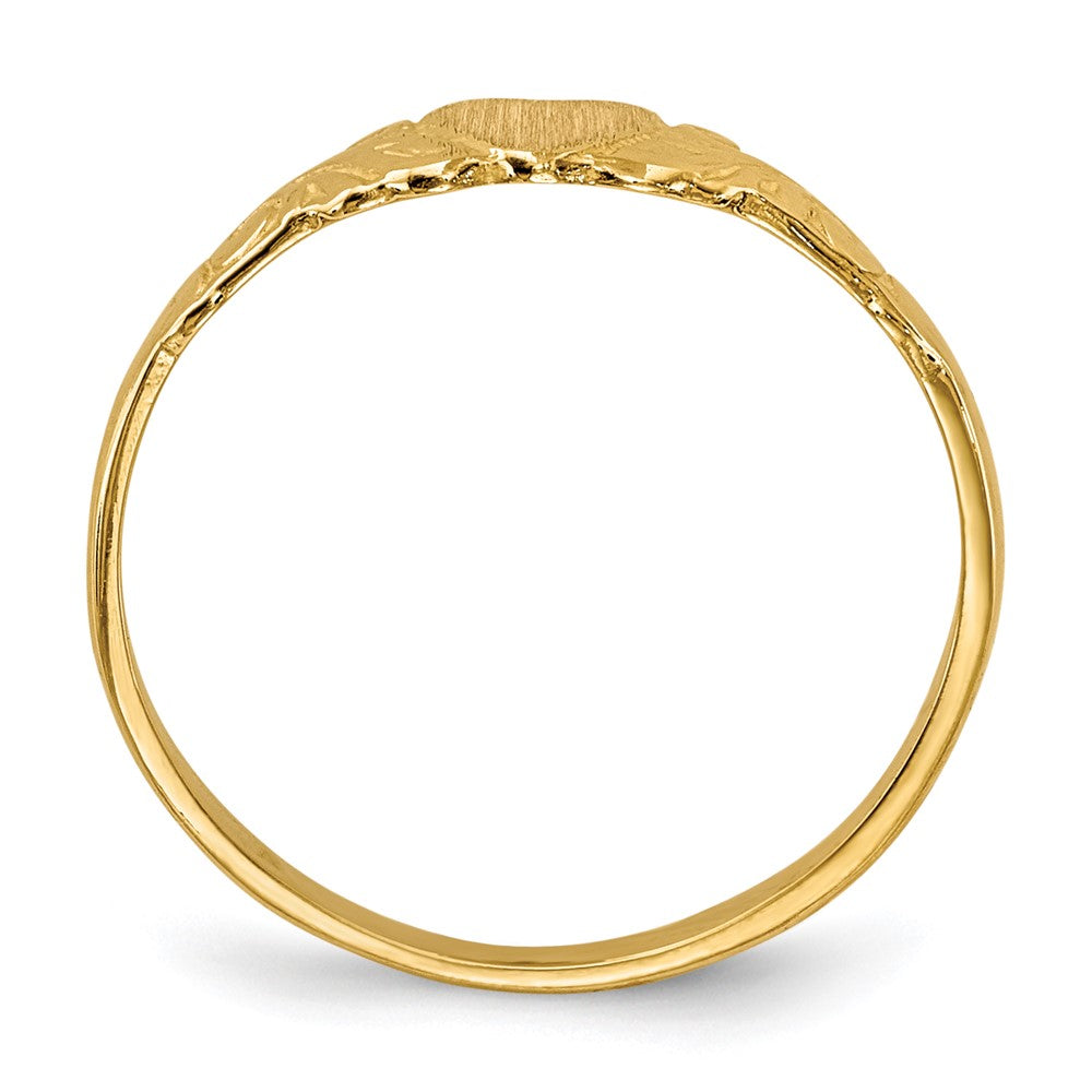 14kw Childs Heart Ring