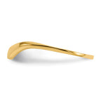 14k Polished Curve Ring