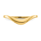 14k Polished Curve Ring