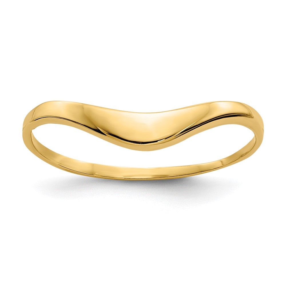 14k Polished Curve Ring