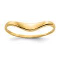 14k Polished Curve Ring