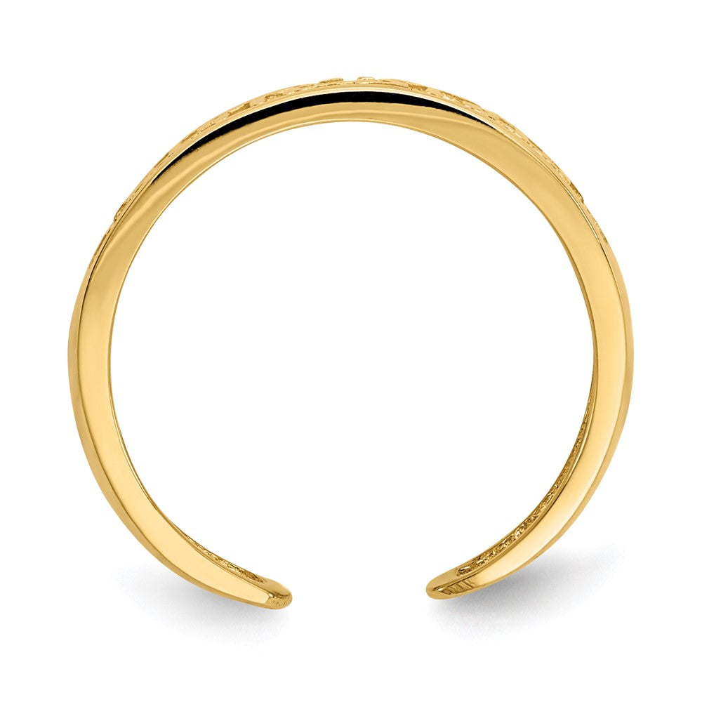 14k 5mm Greek Key Toe Ring
