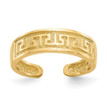14k 5mm Greek Key Toe Ring