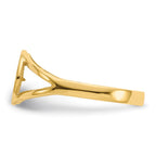 14k Polished Angel Ring