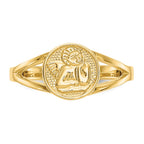 14k Polished Angel Ring