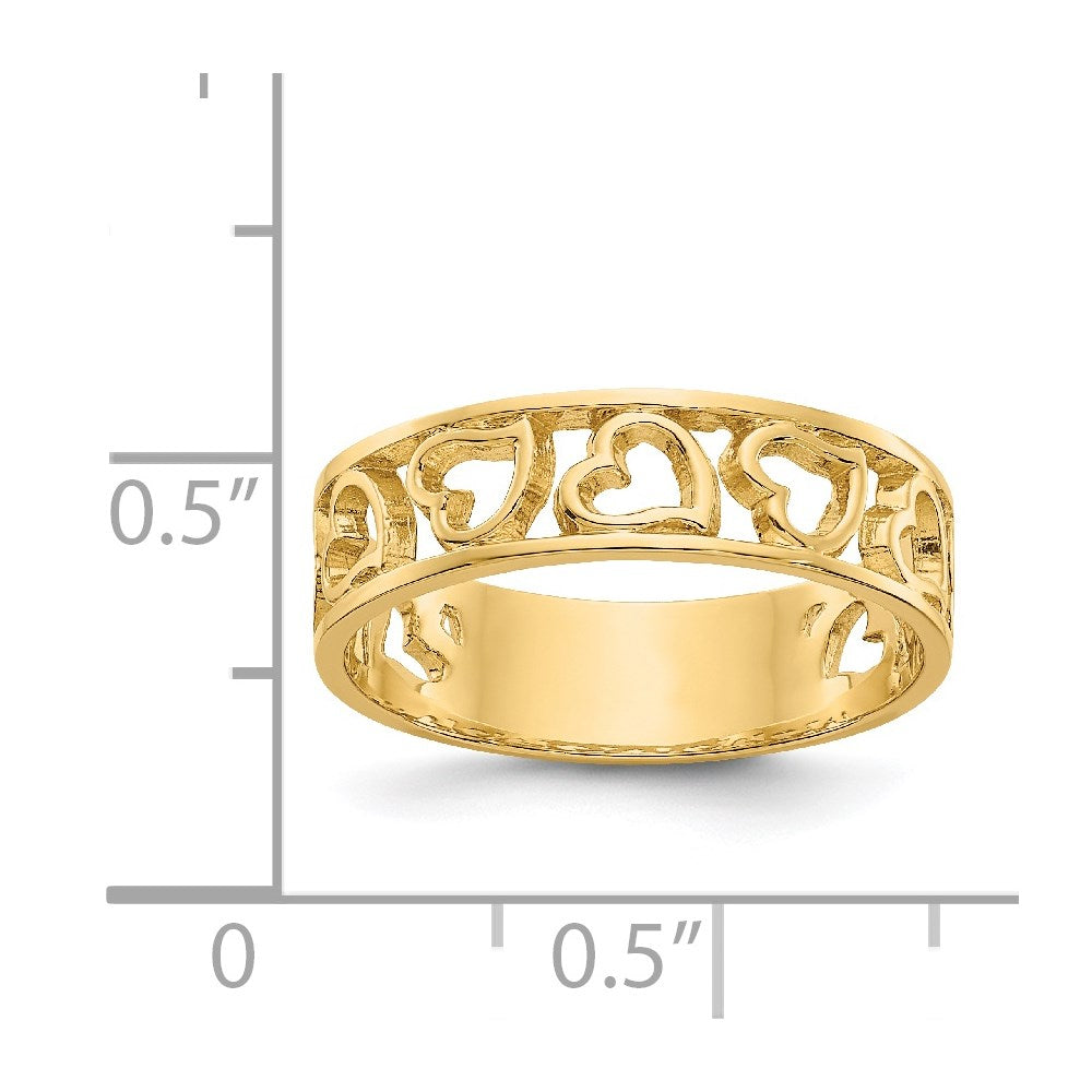 14k Hearts Ring