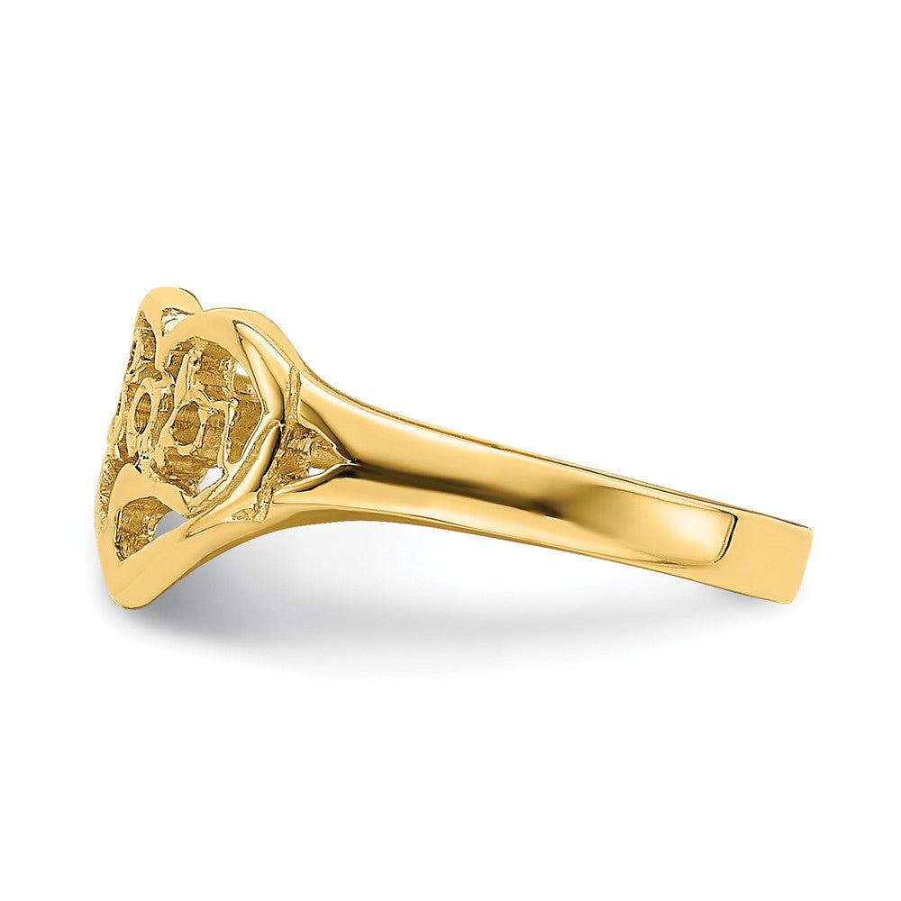 14K Cut-out BABY Heart Baby / Childs Ring