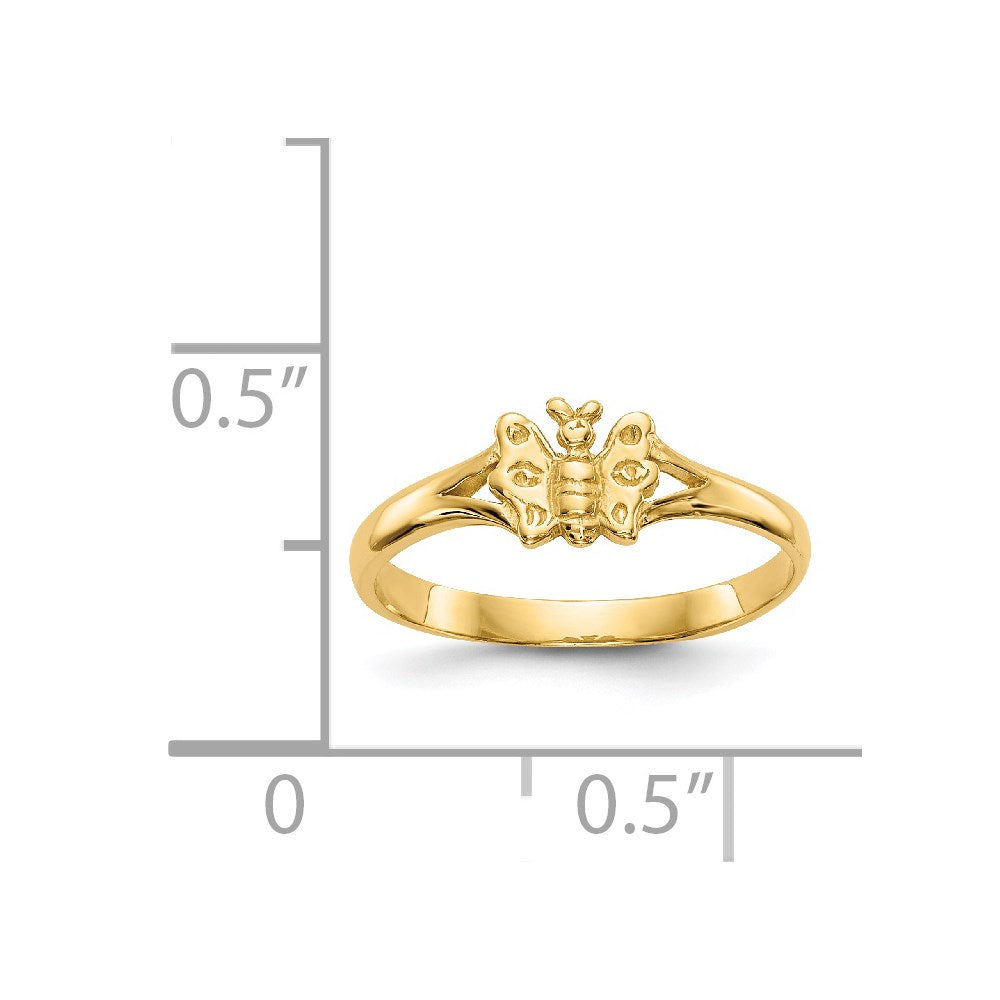 14K Butterfly Baby / Childs Ring