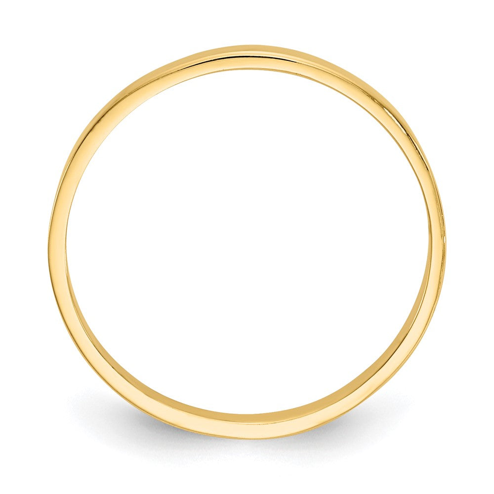 14K High Polished 1mm Flat Band Baby / Childs Ring