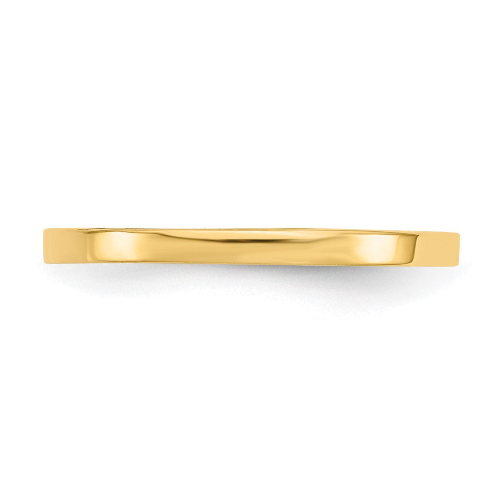 14K High Polished 1mm Flat Band Baby / Childs Ring