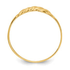 14K Ridged Dome Ring