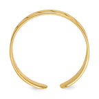 14k 4mm Leaf Design Toe Ring