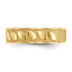14k 4mm Leaf Design Toe Ring