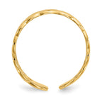 14k Polished Celtic Knot Toe Ring