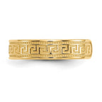14k 4mm Greek Key Toe Ring