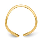 14k Polished Curved Toe Ring