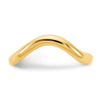 14k Polished Curved Toe Ring