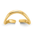 14k Polished Curved Toe Ring