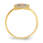 14k Two-tone with White Rhodium CZ Our Lady of Guadalupe Ring