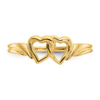 14K Two Intertwined Hearts Ring