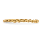 14k Polished Twisted Rope Ring