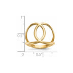 14k Polished Oval Ring