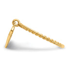 14k Dangle Filigree Heart Ring