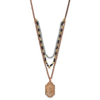 Rose-tone Silver-tone Gold-tone Sacred Heart Necklace