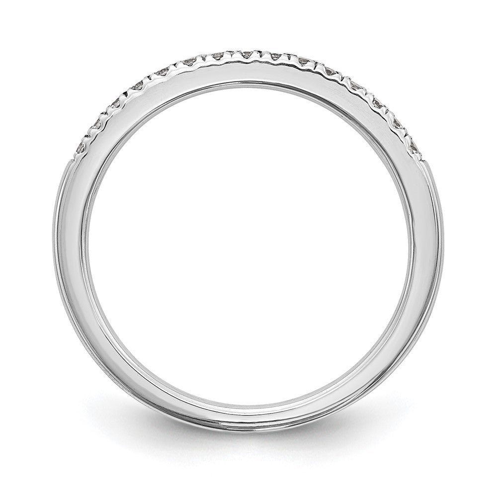 14k White Gold 1/6 carat Diamond Complete Wedding Band