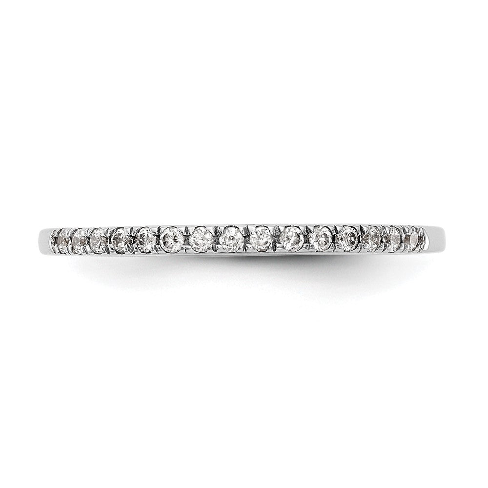 14k White Gold 1/6 carat Diamond Complete Wedding Band