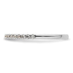 14k White Gold 1/5 carat Diamond Complete Wedding Band